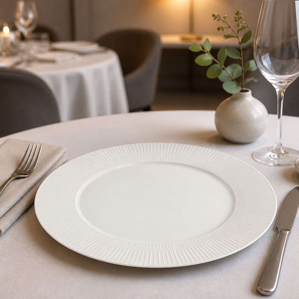 Commercial Rimmed Plates 280mm Dishwasher Safe 6 Pack