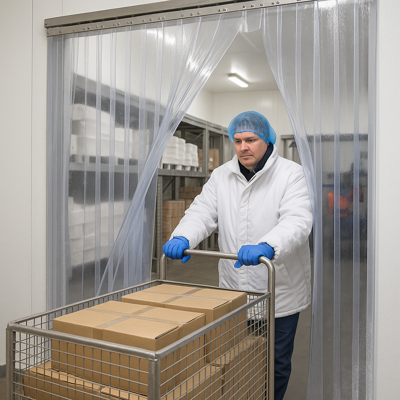 Cold Room PVC Strip Curtains – Heavy Duty, Custom Fit