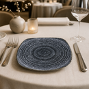 Commercial Charcoal Black Square Plates 215mm 12 Pack