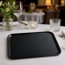 Commercial Non-Slip Plastic Trays 330x430mm Black 24 Pack