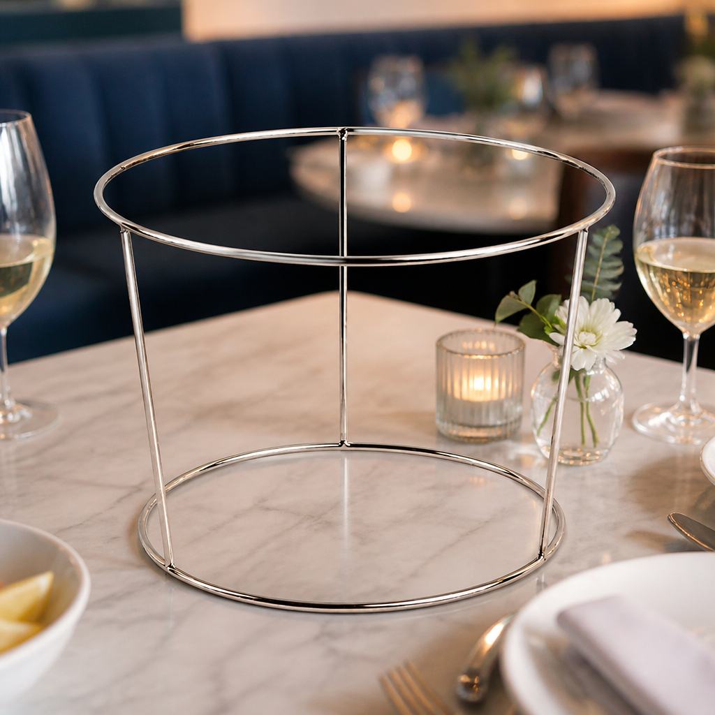 Commercial Seafood Platter Stand 250mm Stainless Steel