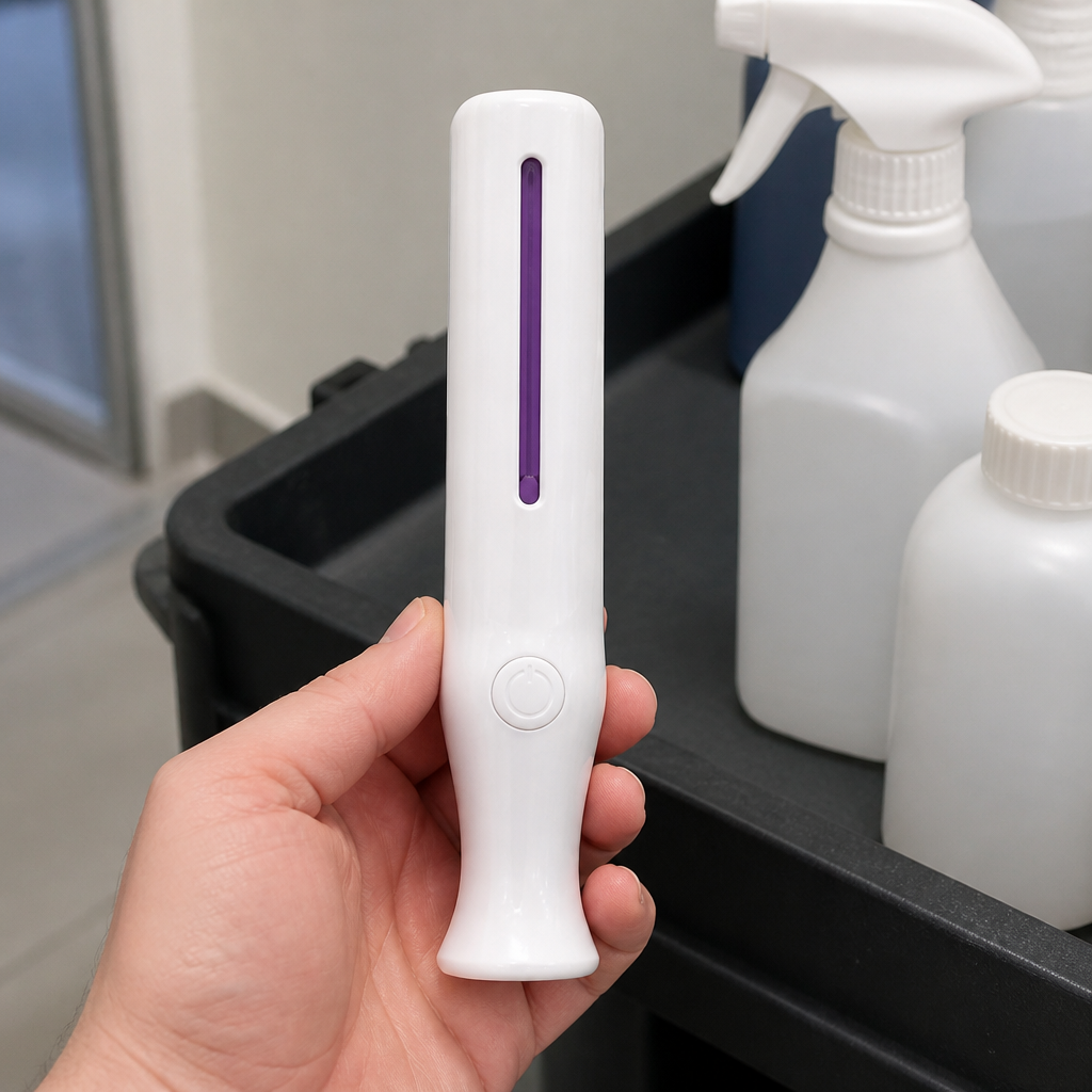 UV Germicidal Lamp for disinfection of fabrics and devices