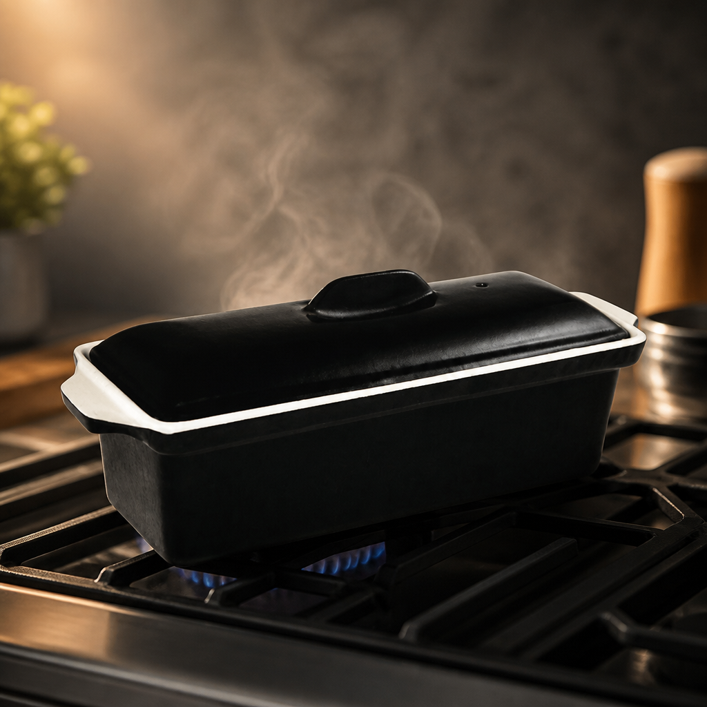 Commercial Cast Iron Terrine Mould 1.7Ltr Black
