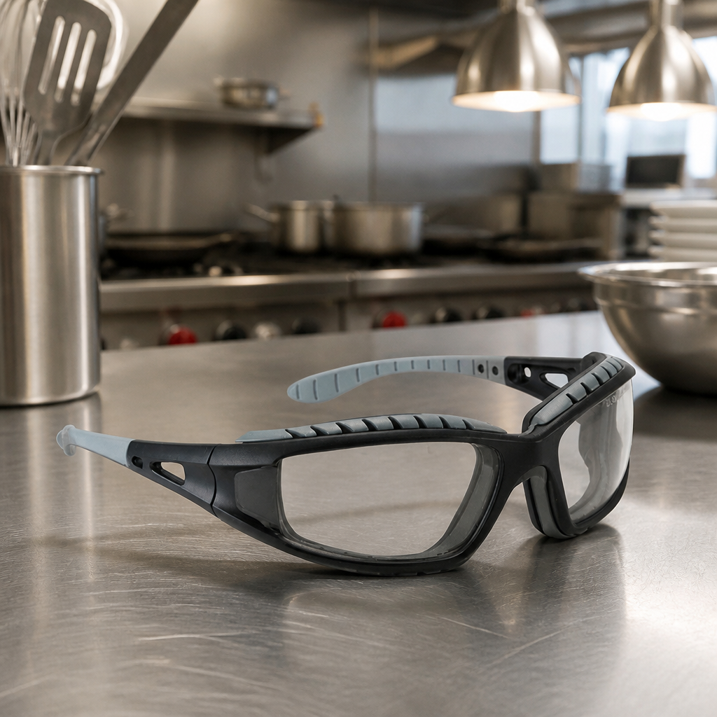 Pack of 20 commercial safety goggles for catering environments