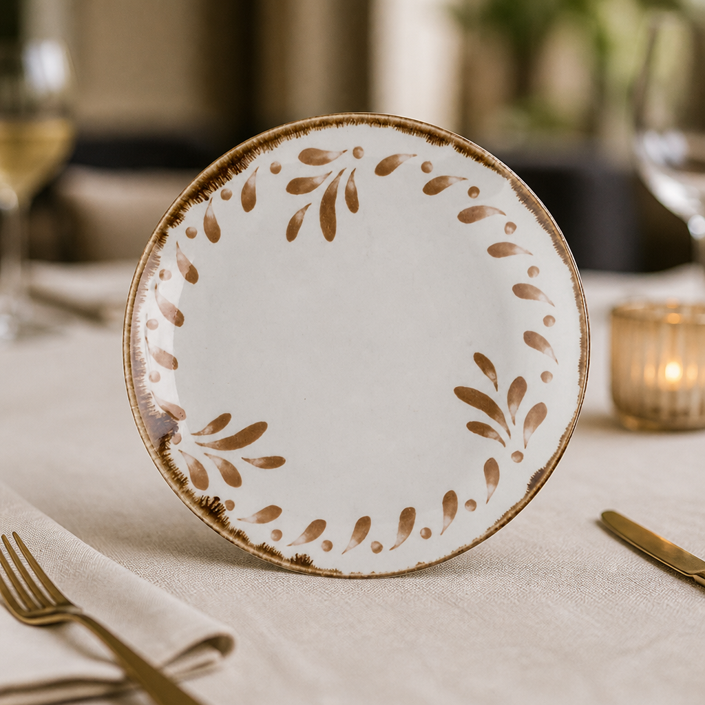 Commercial Terracotta Coupe Plates 165mm - 12 Pack