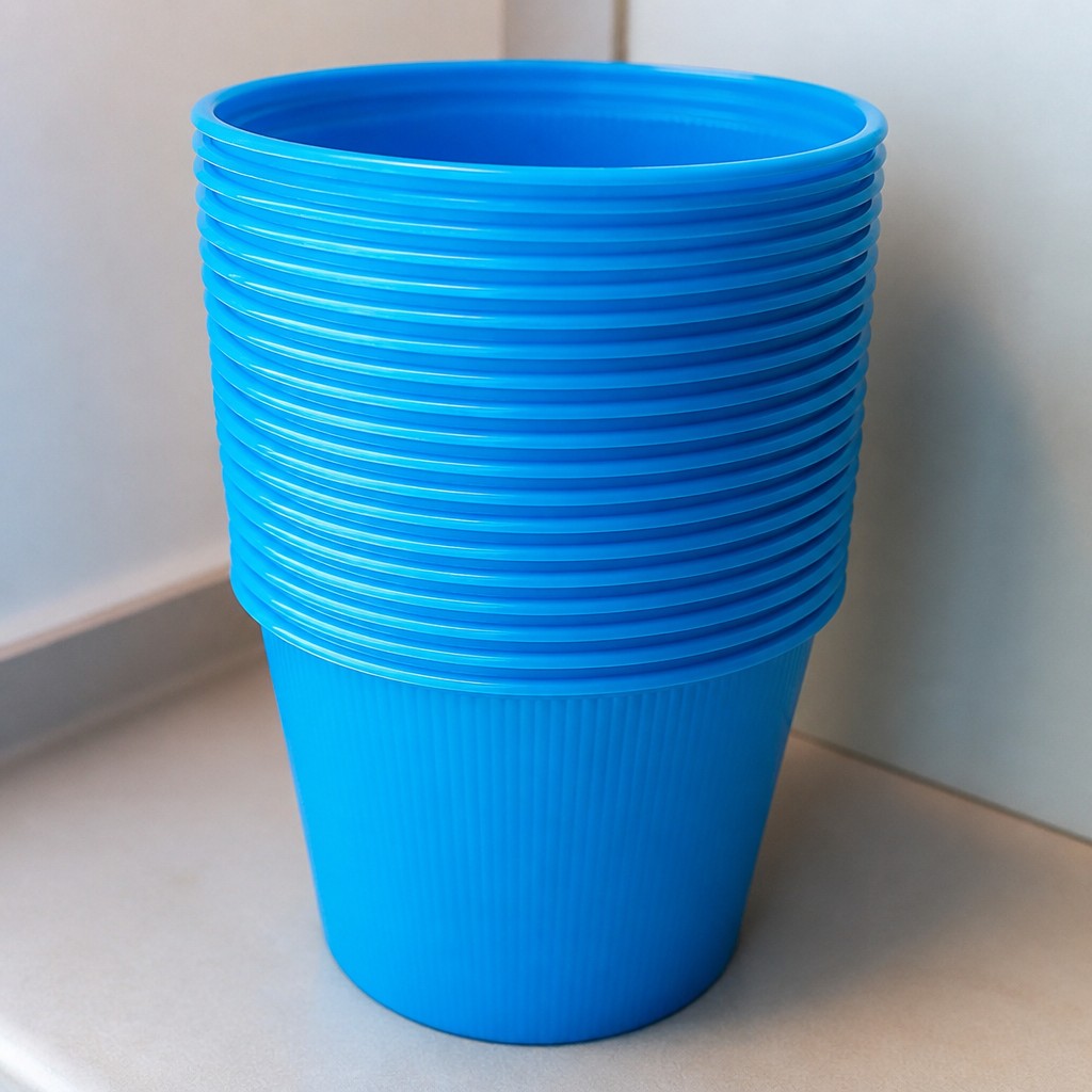 Commercial reusable cups 430ml blue, 165 pack