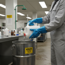 Premium Nitrile Chemical Resistant Gloves with Soft Flock Lining and Enhanced Grip - 330mm Length for Comfort and Protection