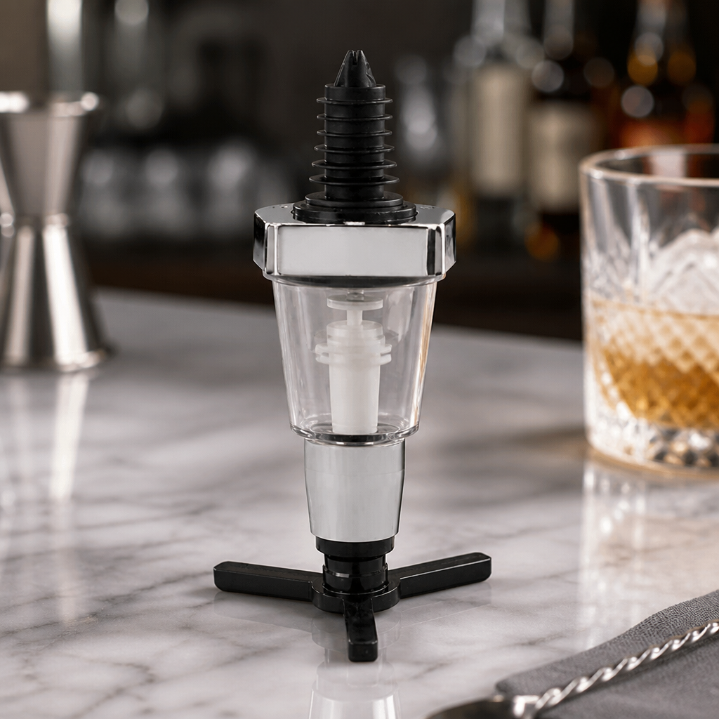 Commercial Chrome Spirit Measure 35ml Non-Drip Bar Optics