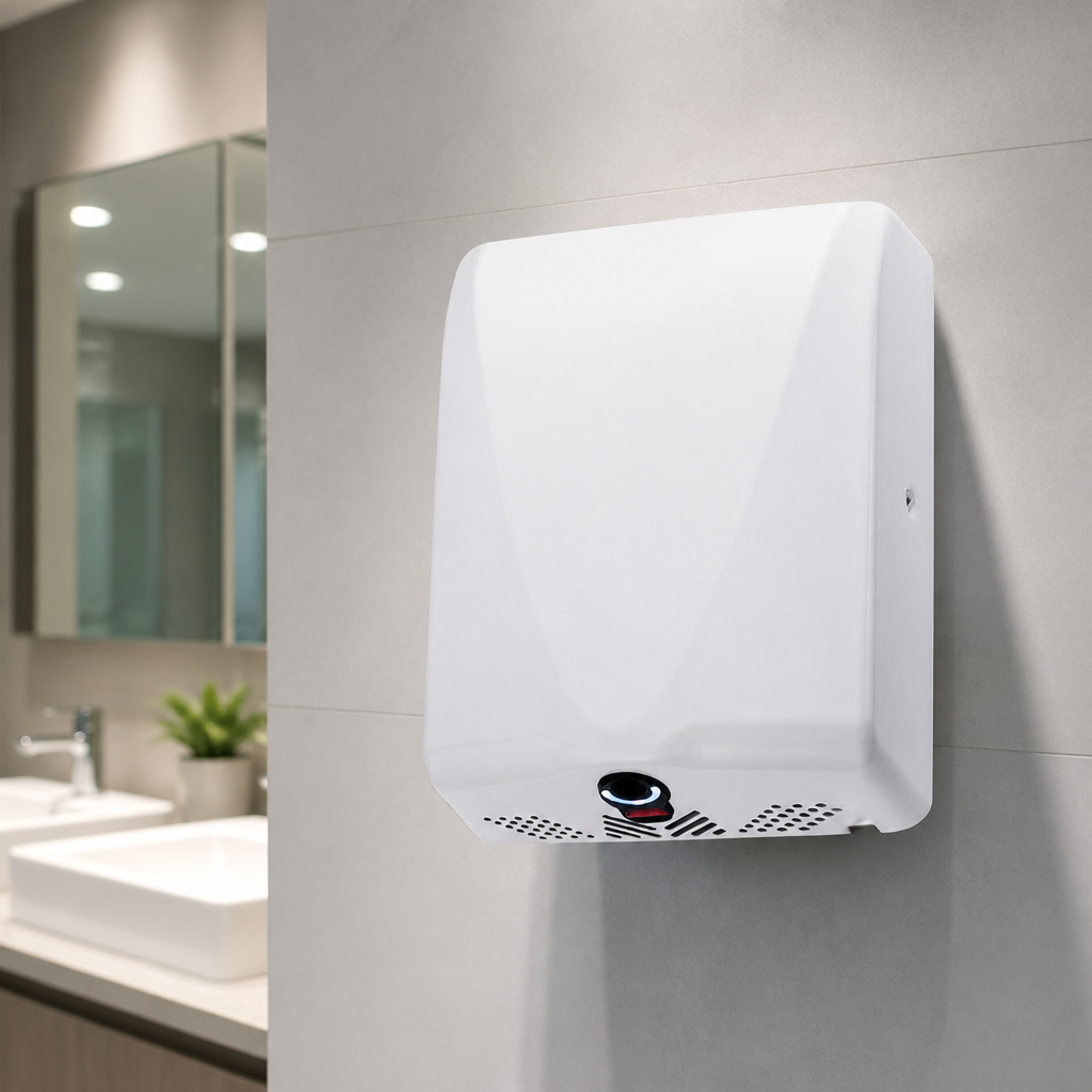 Commercial HEPA Hand Dryer with Vandal-Resistant Cover