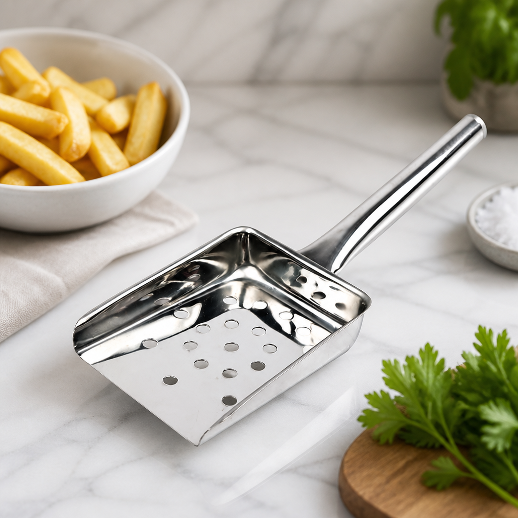 Stainless Steel Commercial Chip Scoop 255mm Length
