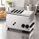 Commercial 4 Slice Toaster Stainless Steel 2.3kW Capacity