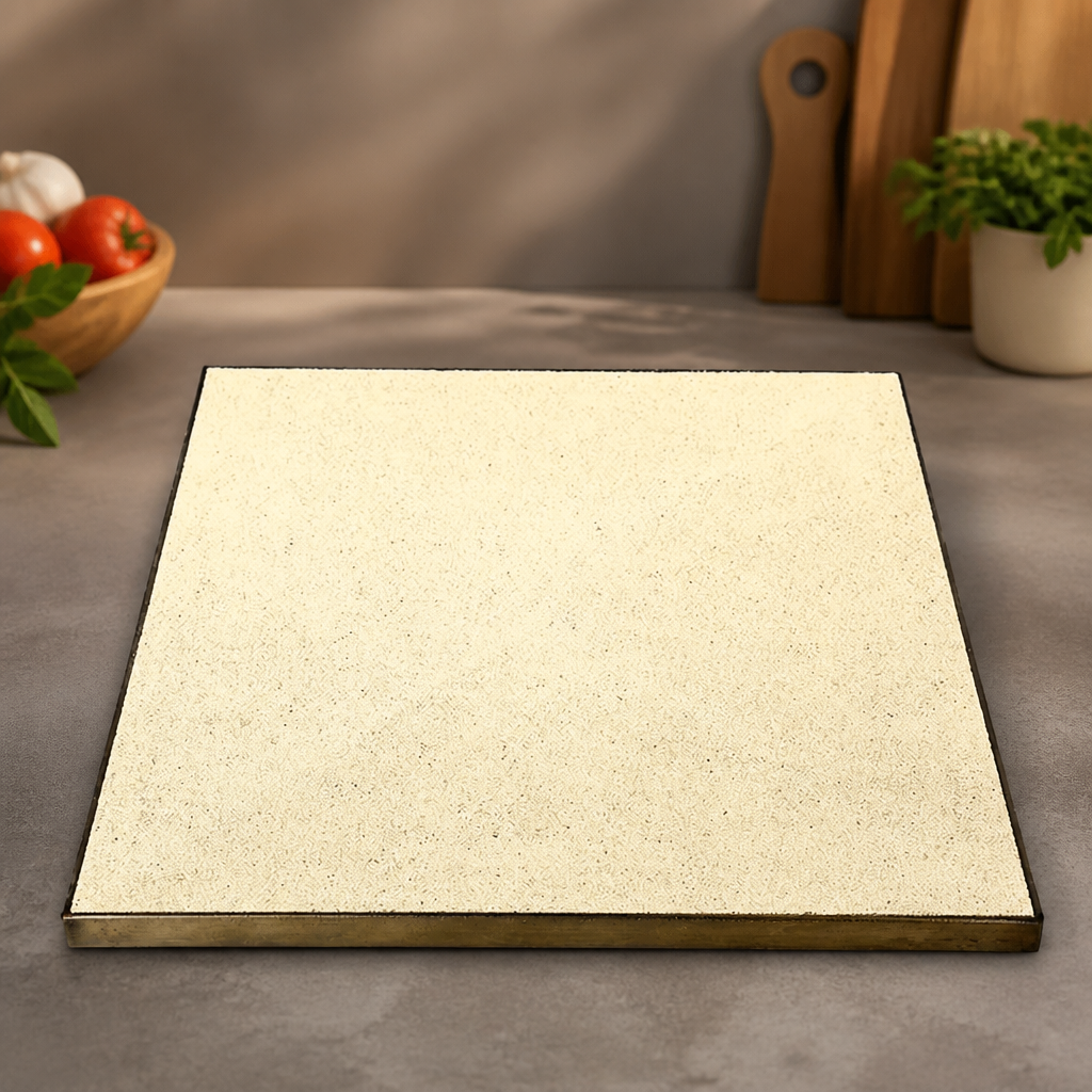 Commercial Pizza Stone for Charcoal Ovens 424mm Wide