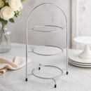 Three Tier Commercial Cake Stand 240mm Stainless Steel Silver