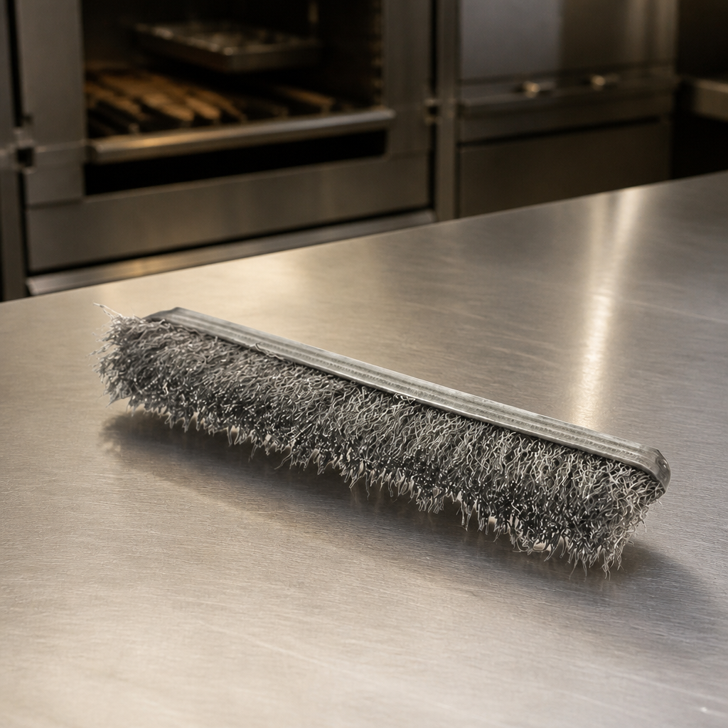 Commercial Charcoal Oven Spare Part Brush 150mm Aluminium