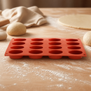 Commercial Silicone Oval Mould 16 Cup for Baking and Cooking