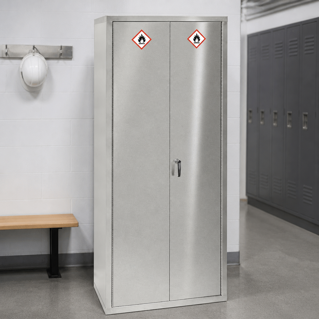 Commercial Lockable Hazardous Storage Cabinet 1800mm