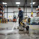 Premium Compact Industrial Mobile Electric Pressure Washer 110V with Heavy-Duty Pump, 80 Bar Pressure, and 12 L/min Flow Rate