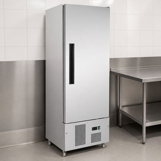 Commercial Upright Slimline Freezer 440Ltr Capacity