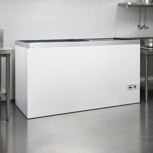 Commercial Glass Door Freezer 492L Capacity Ideal for Retail