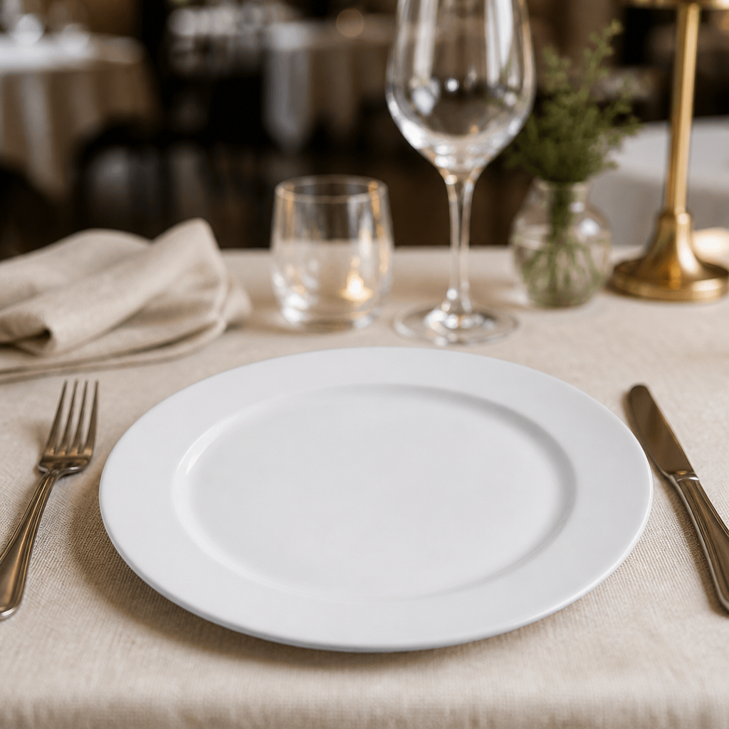 Commercial Profile Plates 270mm Round Porcelain 12 Pack