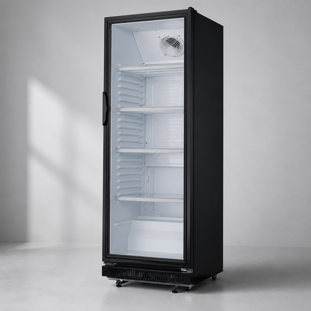 Commercial Upright Display Cooler 346Ltr with Adjustable Shelves