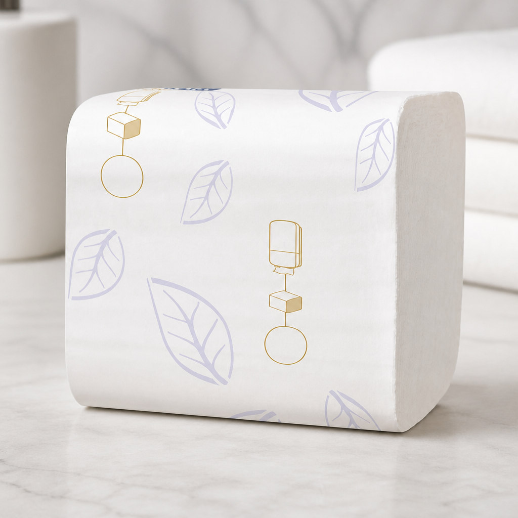 Commercial Soft Folded Toilet Paper 2-Ply 30 Pack 252 Sheets