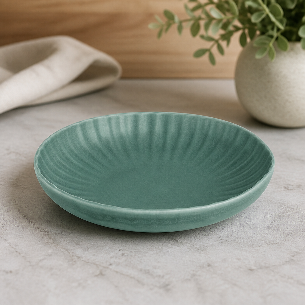 Commercial Green Coupe Bowls 220mm Porcelain 6 Pack