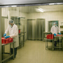 Food Grade Hook-On PVC Strips – Clear, 200mm x 2mm Linear Metre