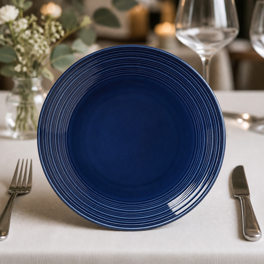 Commercial Coupe Plates 202.5mm Midnight Blue Pack of 12