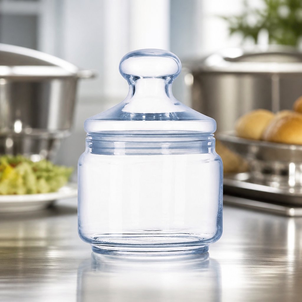 500ml Commercial Biscotti Jars - Set of 6 Airtight Storage