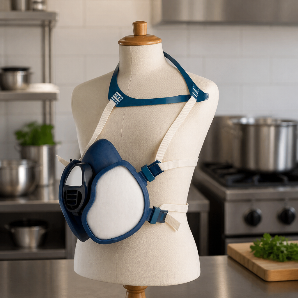 Valved Reusable Half Mask Respirator for Enhanced Safety