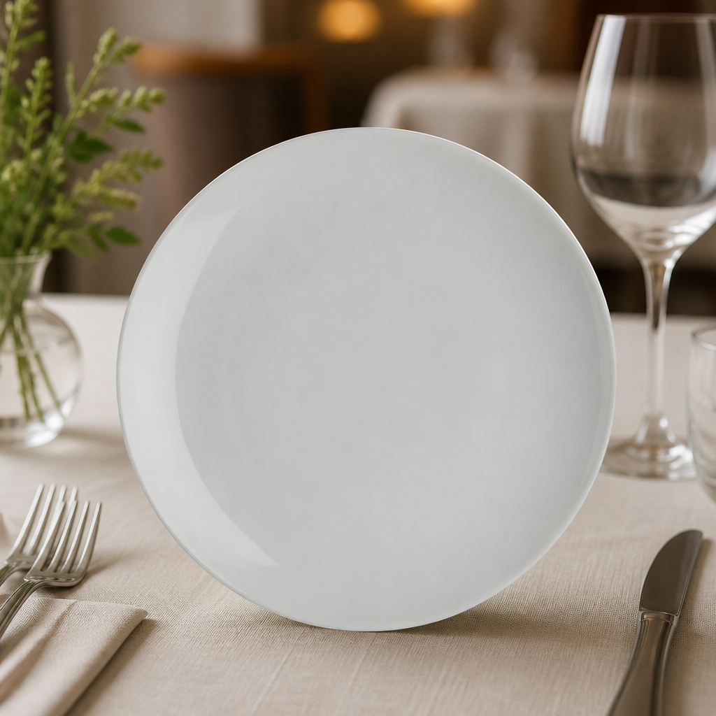 Commercial Coupe Plates 241mm Porcelain 24 Pack