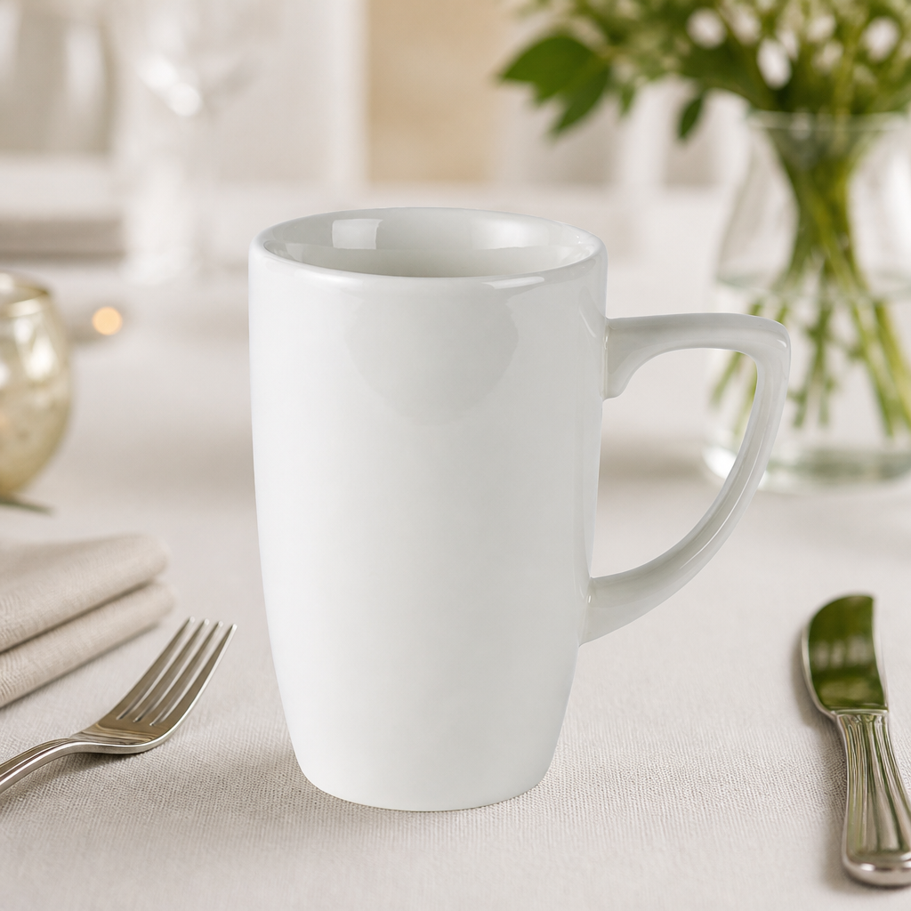12 pack of 284ml porcelain mocha coffee mugs