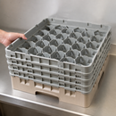 Commercial Glass Rack 30 Compartments Max Height 257mm Beige