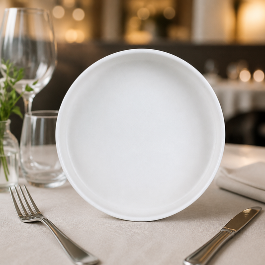 Commercial Round Stacking Trays 203mm for Casual Dining 12 Pack