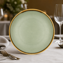 Commercial Kiln Plates 280mm Porcelain Moss 4 Pack