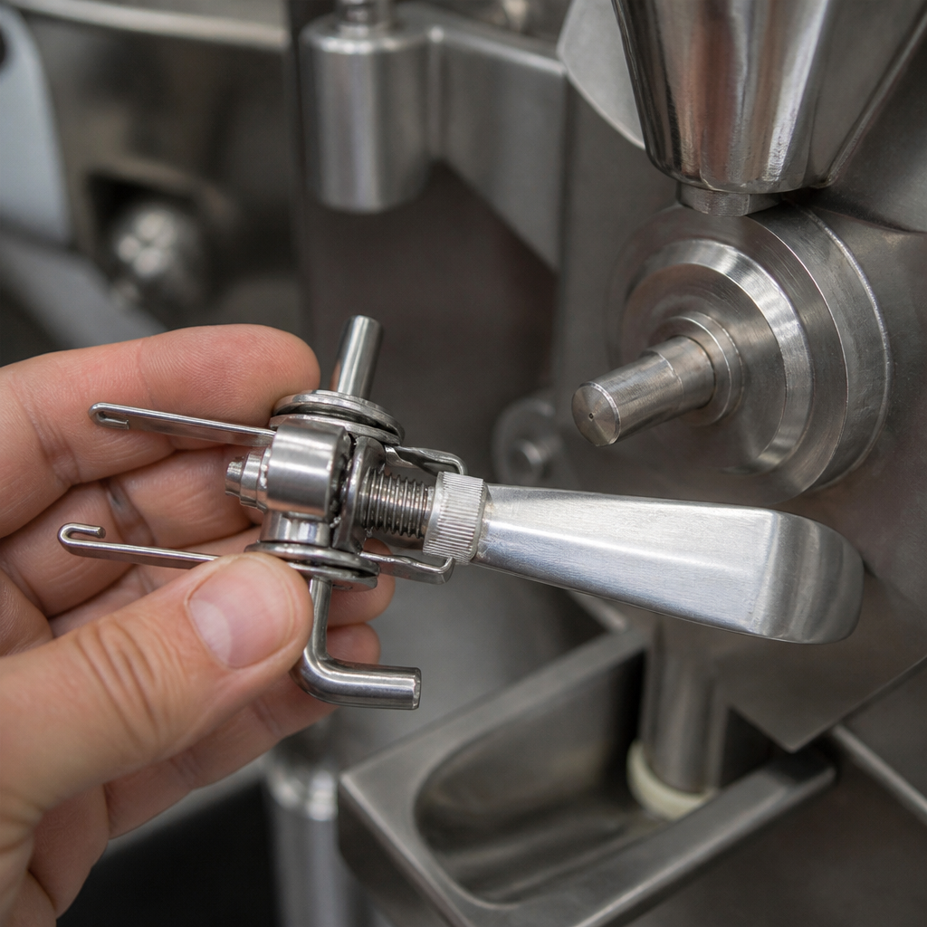 Replacement stainless steel handle for commercial ice cream maker