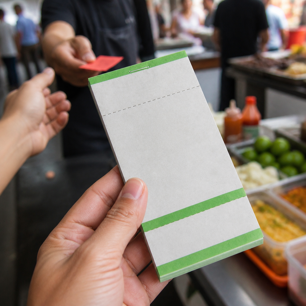 Commercial order pads with detachable customer tickets, 50 pack