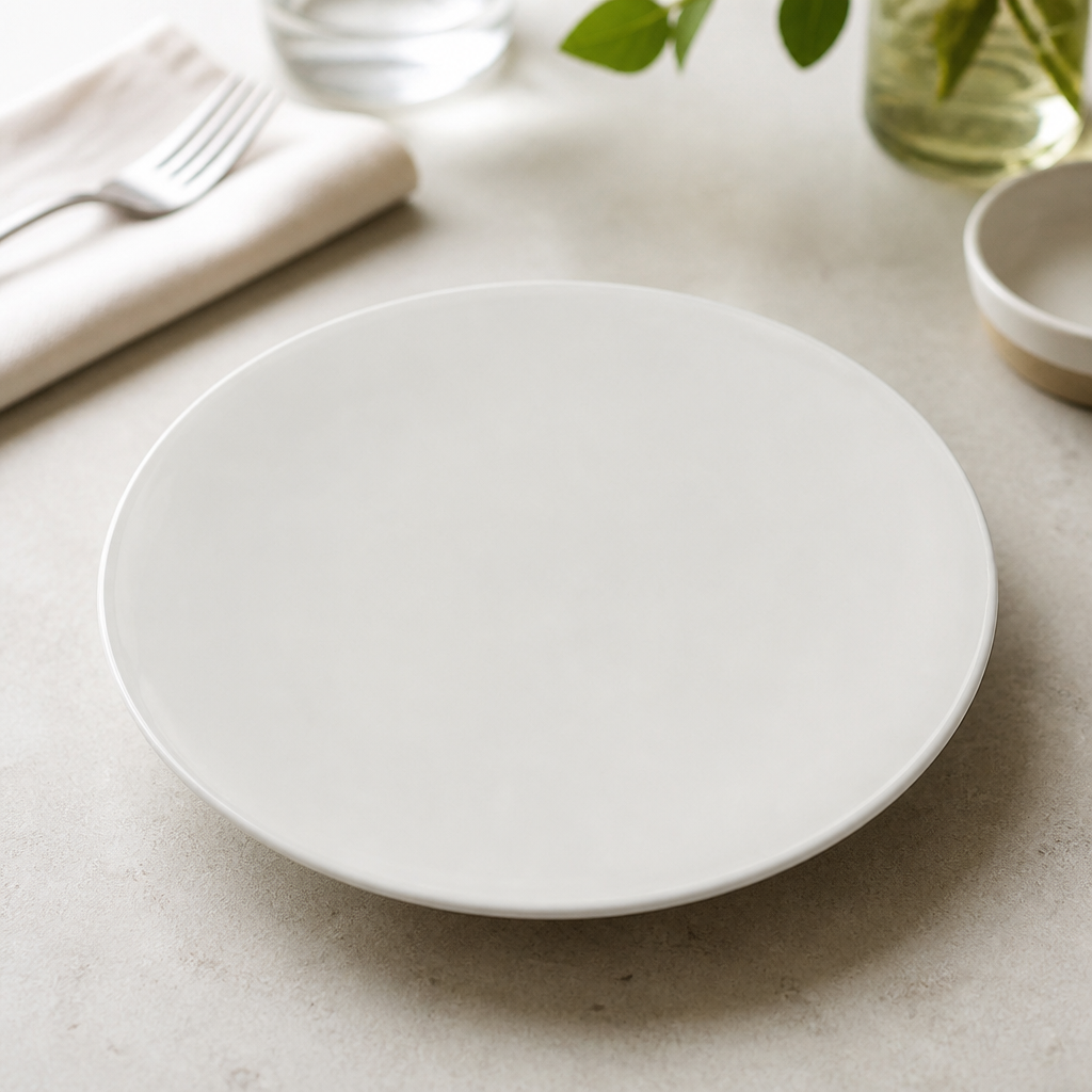 Commercial 220mm Round Elevation Plates - Set of 12