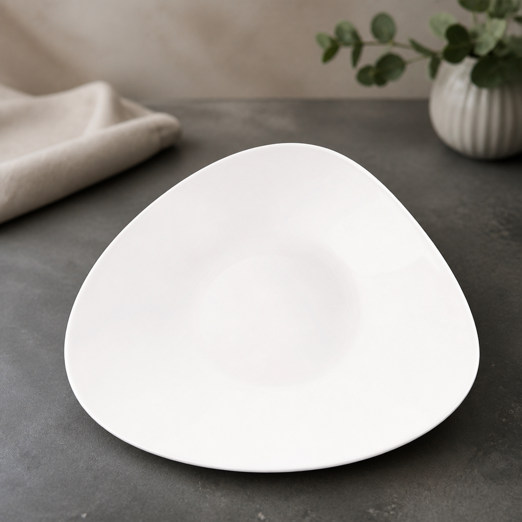 Commercial Triangular Shallow Bowls 278mm 12 Pack