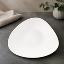 Commercial Triangular Shallow Bowls White 278mm 12 Pack