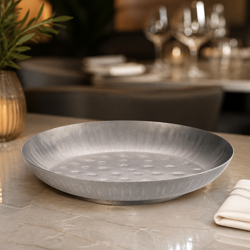 Commercial Seafood Serving Bowl 245mm Vintage Steel Finish