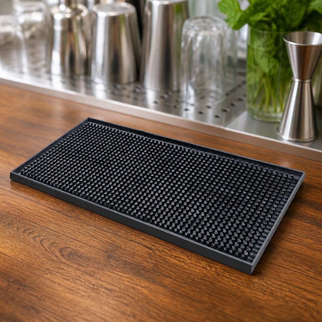 Commercial Bar Mat 150 x 300mm Rubber Easy Clean Hygienic