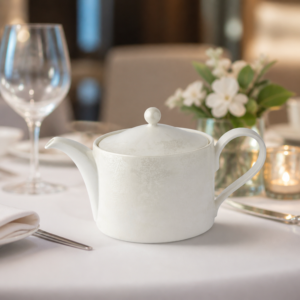 Crushed Velvet Teapot 1Ltr for commercial catering use