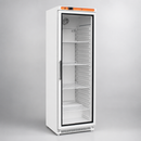 Commercial Upright Display Fridge 400Ltr White Glass Door