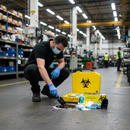 Premium Biohazard Body Fluid Clean Up Kit - Sustainable, Convenient, and Easy Access for Emergency Response