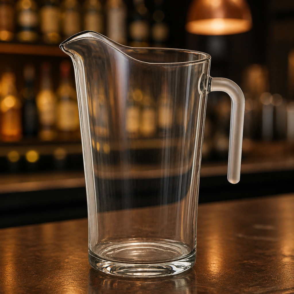 Set of 6 durable 4-pint plastic jugs for catering