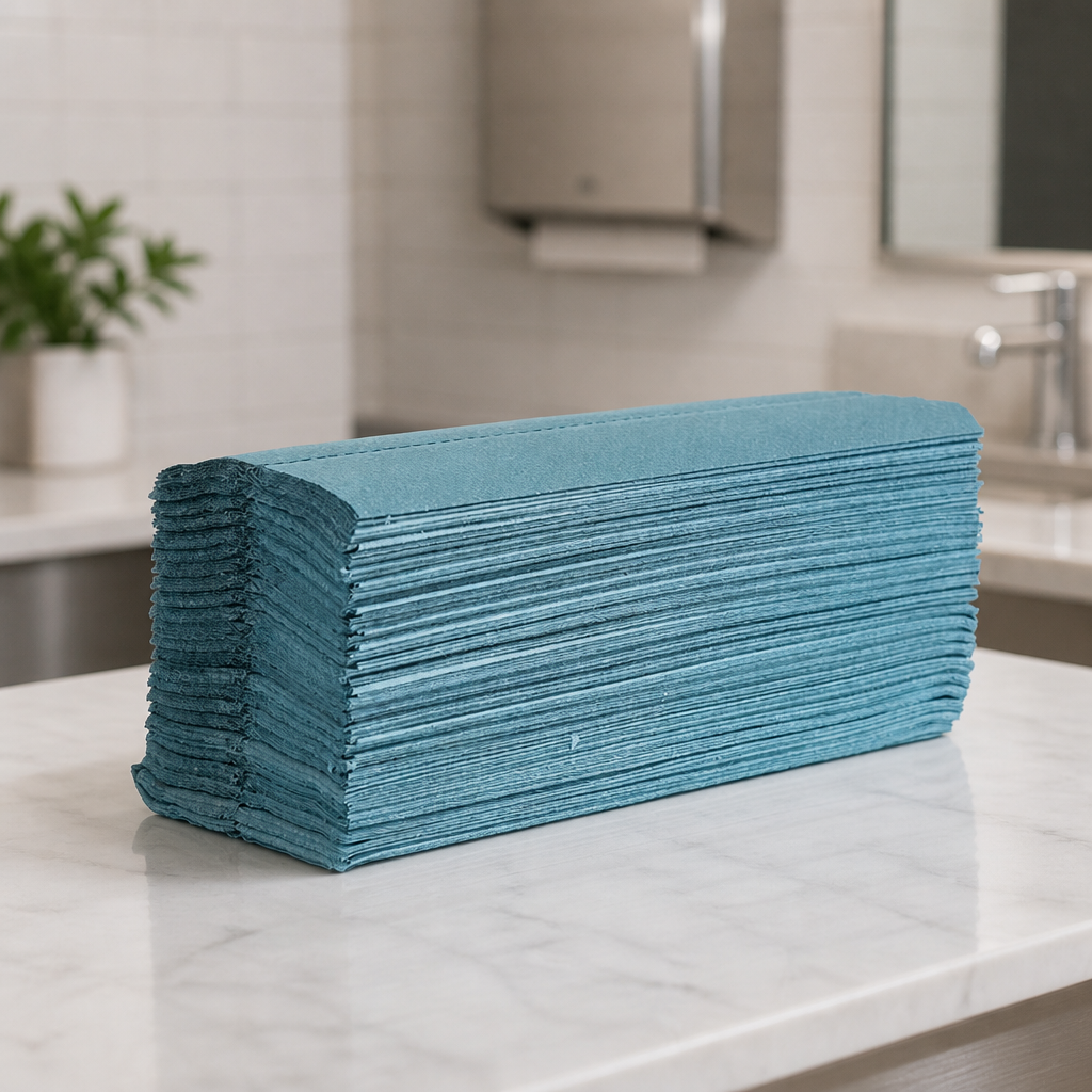 Commercial C Fold Paper Hand Towels Blue 2640 Sheets Pack