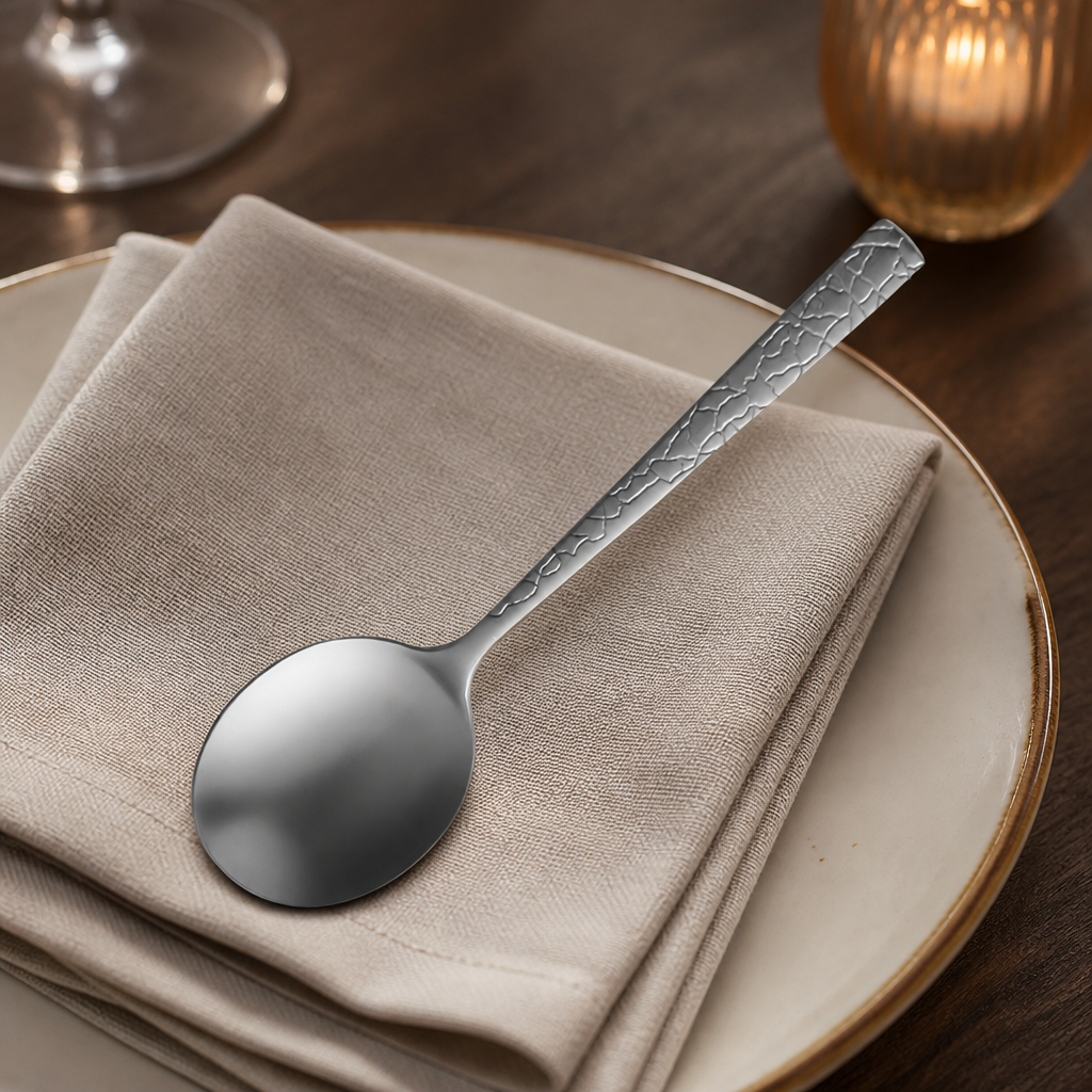 Commercial Kintsugi Soup Spoons 12 Pack Stainless Steel