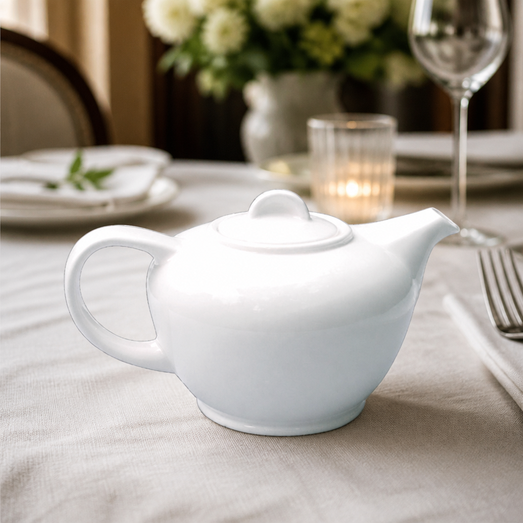 Commercial 710ml Fine China Teapots - 6 Pack